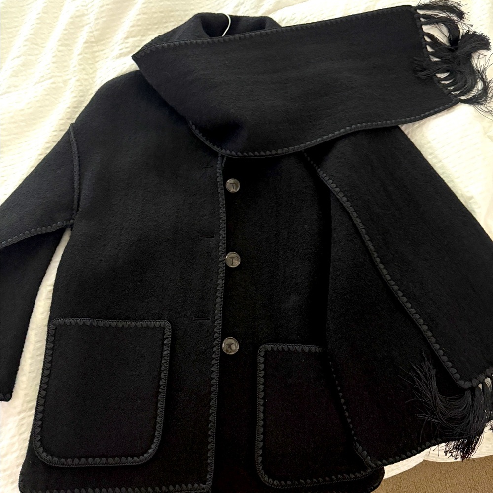 Brand New Toteme Fringe embroidered coat